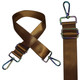 Crossbody Shoulder Strap with Rainbow Swivel Hooks & Slider Buckle
